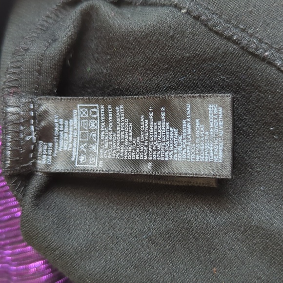 Purple shimmer dress | size S - Picture 4 of 4